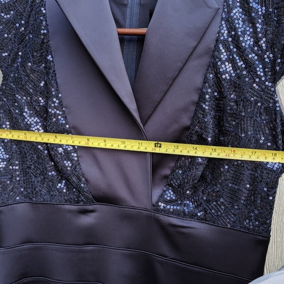 Tadashi long gown in eggplant - Picture 8 of 8